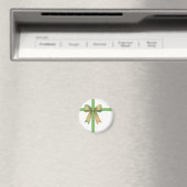 Elegante cadeaubow – moderne kerstdesign magneet (Insitu (Vaatwasser))