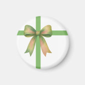 Elegante cadeaubow – moderne kerstdesign magneet (Voorkant)