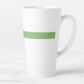Elegante cadeaubow – moderne kerstontwerp latte mok (Rechts)