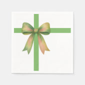 Elegante cadeaubow – Moderne kerstontwerp Servet (Voorkant)