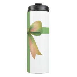 Elegante cadeaubow – moderne kerstontwerp thermosbeker