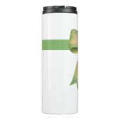 Elegante cadeaubow – moderne kerstontwerp thermosbeker (Achterkant)