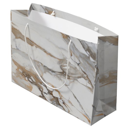 Elegante cadeautas met marmerpatroon (Achterkant Gekanteld)