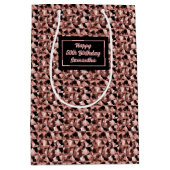 Elegante cadeautas Rose Gold Glitter Modern Accent (Voorkant)