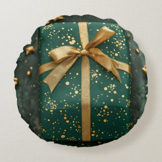 Elegante cadeauverpakkingsballon rond kussen