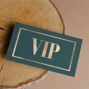 Elegante cadetgroene roze gouden VIP kaart club li Visitekaartje