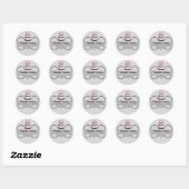 Elegante Cake Bakkerij Box Seals Ronde Sticker (Vel)
