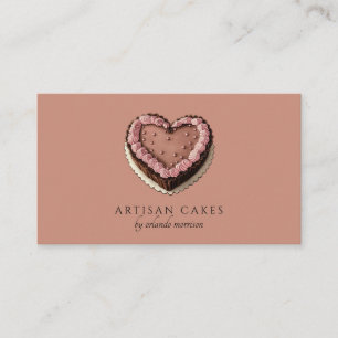 Elegante Cake Bakkerij Bruin Visitekaartje