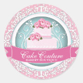 Elegante Cake Box Stickers (Voorkant)