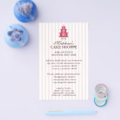 Elegante Cake Custom Bakery Zakelijke Flyer (Enkel)