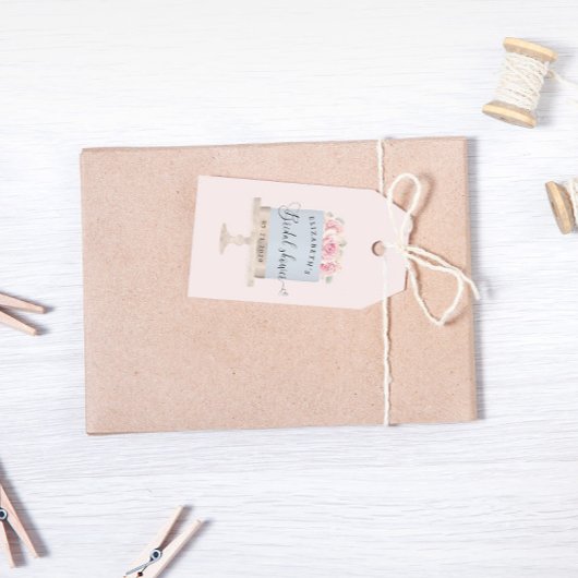Elegante cake pastelschrift lettertype bruidsshowe cadeaulabel