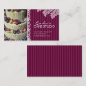 ELEGANTE CAKE %PIPE% HET VISITEKAARTJE VAN DE (Voorkant / Achterkant)