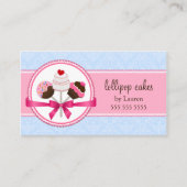 Elegante Cake Pops Bakkerij Visitekaartje (Voorkant)