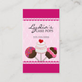 Elegante Cake Pops Bakkerij Visitekaartje (Voorkant)