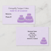 Elegante Cakenzaak Visitekaartje (Voorkant / Achterkant)