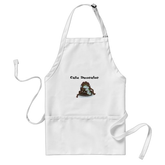 Elegante cakeversierder standaard schort (Voorkant)