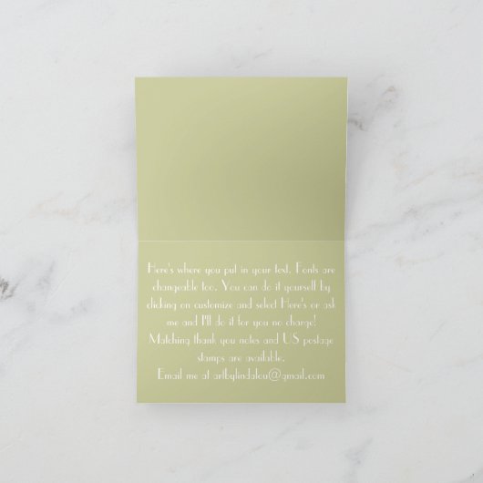 Elegante Cala Lelie - sparen de Kaart van de Datum (Binnen)