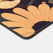Elegante Calico Cat in Floral Garden Desk Mat (Hoek)