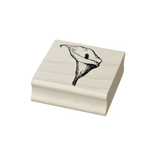 Elegante Calla Lelie Bloesem Bloem Bloemen Bloemen Rubberstempel (Stempel)
