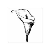 Elegante Calla Lelie Bloesem Bloem Bloemen Bloemen Rubberstempel (Afrduk)