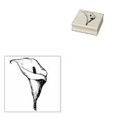 Elegante Calla Lelie Bloesem Bloem Bloemen Bloemen Rubberstempel (Gestempeld)
