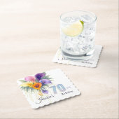 Elegante Calla Lily 70ste verjaardag mijlpaal Kartonnen Onderzetters (Insitu)