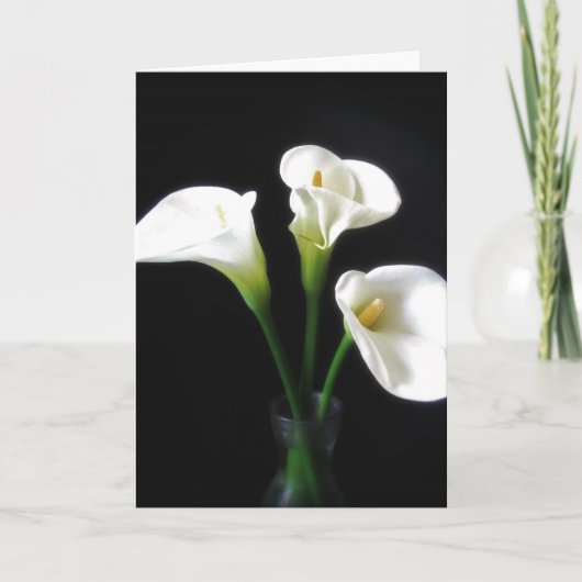 Elegante Calla Lily Bloemen 10 Kaart (Voorkant)