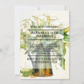 Elegante Calla Lily Flowers verjaardagsfeestje Kaart (Voorkant)