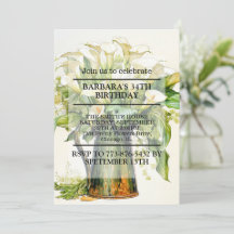 Elegante Calla Lily Flowers verjaardagsfeestje