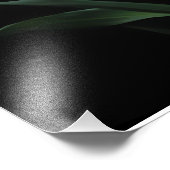 Elegante Calla Lily op zwarte achtergrond Foto Afdruk (Hoek)