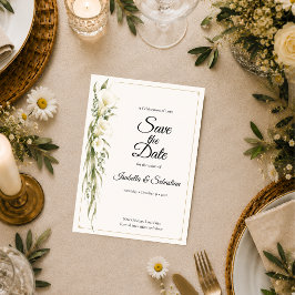 Elegante Calla Lily Romantische Trouwdag Save The Date