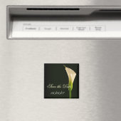 Elegante calla lily save the date magneet (Insitu (Vaatwasser))