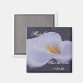 Elegante Calla Lily "Save the Date" Magneten 2 (Voorkant / Achterkant)