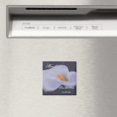 Elegante Calla Lily "Save the Date" Magneten 2 (Insitu (Vaatwasser))