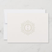 Elegante Calla Lily Wedding RSVP Kaart (Achterkant)