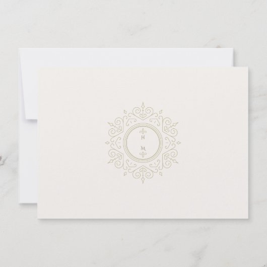 Elegante Calla Lily Wedding RSVP Kaart (Achterkant)