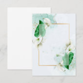 Elegante callalilie-huwelijk op blanco budget kaart (Voorkant / Achterkant)