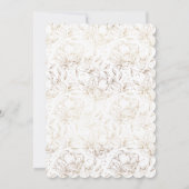 Elegante Calligrafie Gouden Bloemen Botanische Doo Kaart (Achterkant)