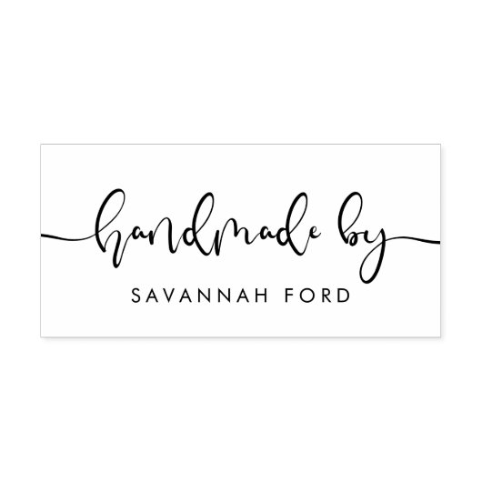 Elegante calligrafie Handgemaakt door Rubberstempel (Afrduk)