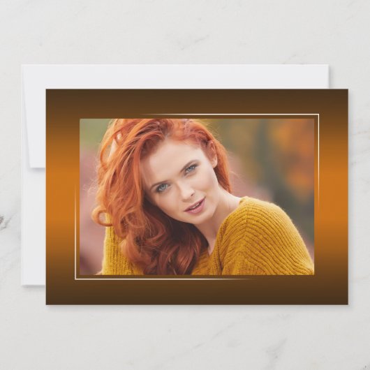 Elegante Calligrafie Inkt Script Moderne Afstudeer Aankondiging (Achterkant)