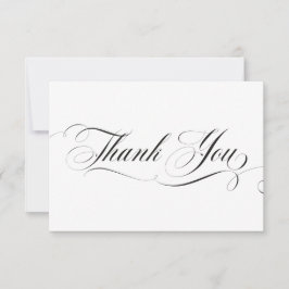 Elegante Calligrafie Script Bedankkaart