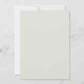 Elegante Calligrafie Script Monogram Witte Trouwda Kaart (Achterkant)
