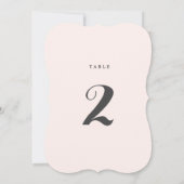 ELEGANTE CALLIGRAFIE tafelnummer bruiloft (Achterkant)