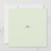 Elegante Calligraphy Save the Date Uitnodigingen (Achterkant)