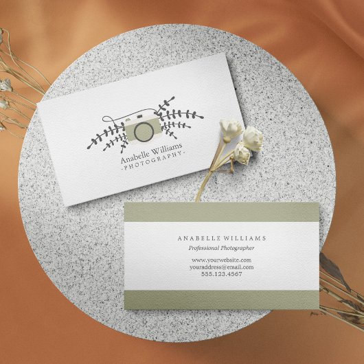 Elegante  Camera Visitekaartje