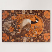 Elegante Canadese Gans William Morris Geïnspireerd Legpuzzel (Horizontaal)
