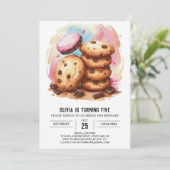 Elegante Candyland Sprinkles Cookies Verjaardag Kaart (Staand voorkant)