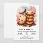 Elegante Candyland Sprinkles Cookies Verjaardag Kaart (Voorkant / Achterkant)