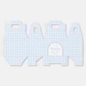 Elegante Cane Blauw en Wit Baby Boy Douche Bedankdoosjes (Ongevouwen)