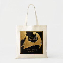 Elegante Cape Cod-huwelijksontvangst Tote Bag